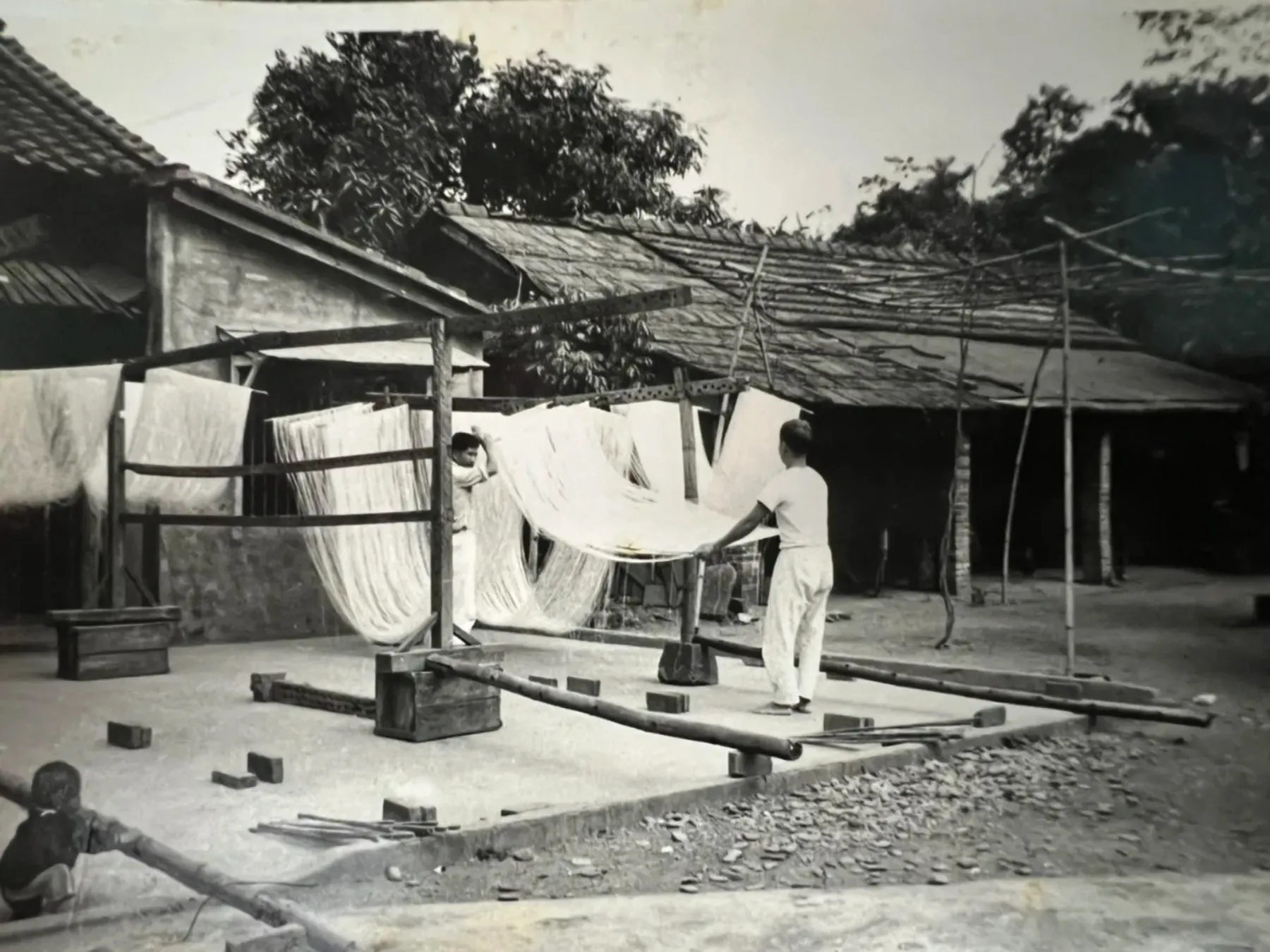 傳統製麵景象